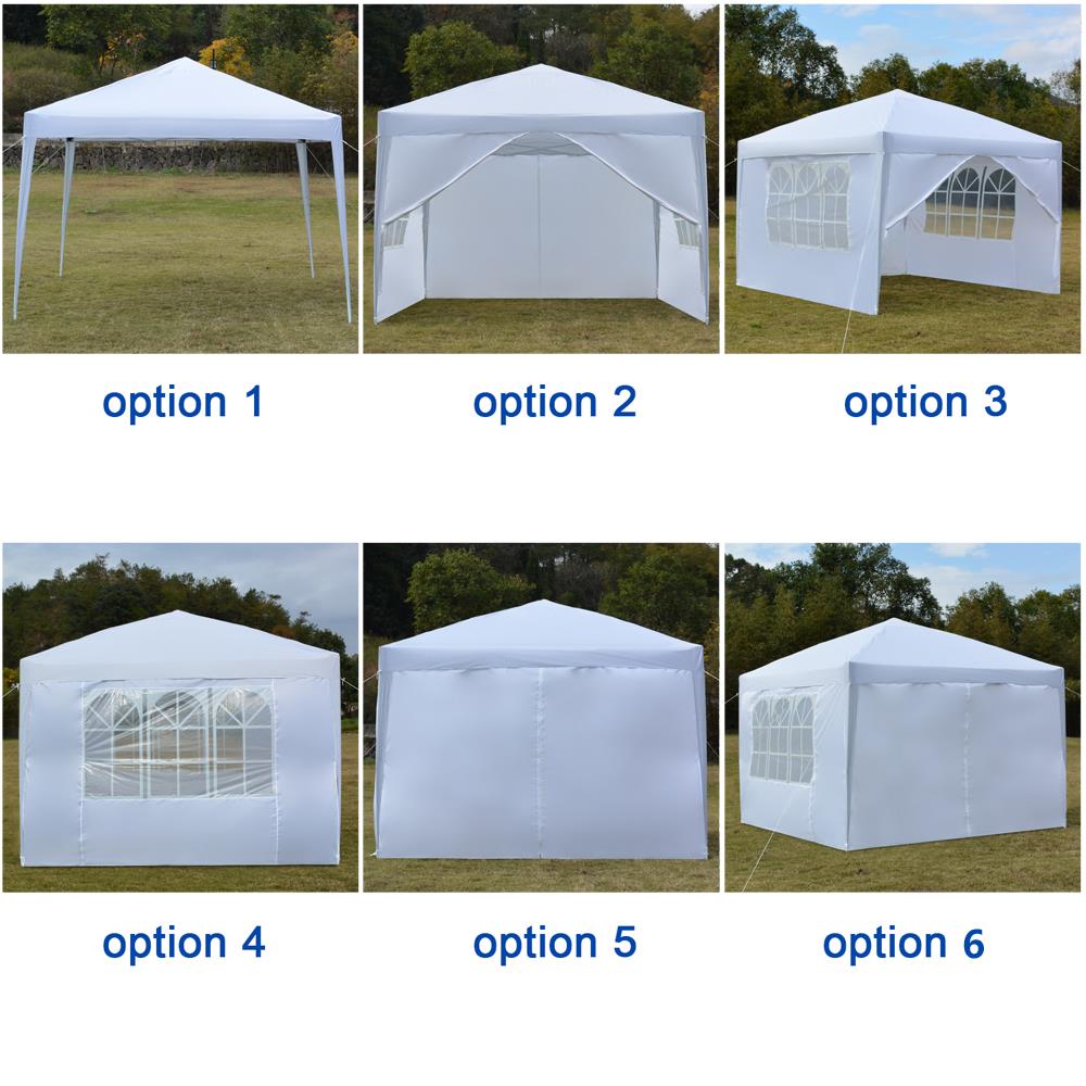 Ktaxon Pop Up 10'x10' Party Tent Folding Beach Canopy W/Carry Bag White