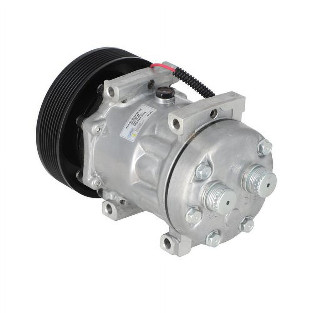 Air Conditioning Compressor - Sanden Style fits Case IH 7230 7130 7120 fits New Holland fits Gleaner fits Massey Ferguson fits Case fits Challenger