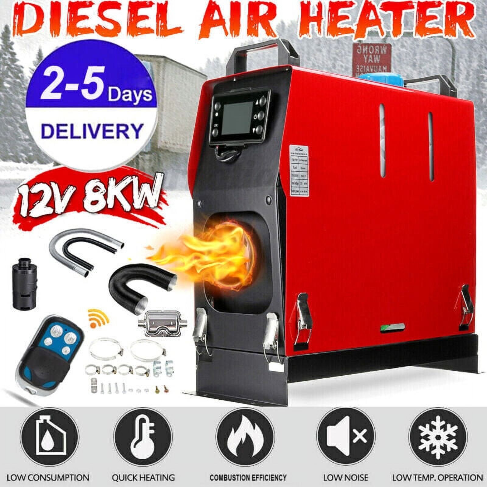 Diesel Air Heater 8KW 12V All In One LCD Thermostat Boat Motorhome Truck Trailer