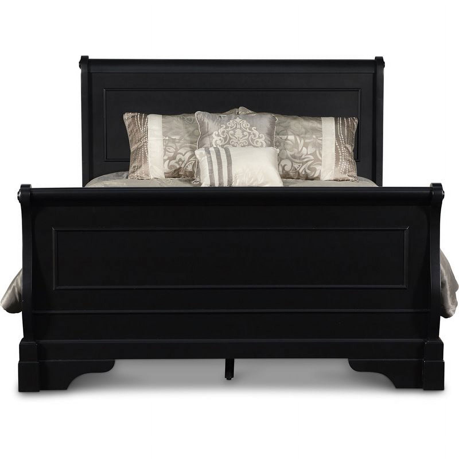 New Classic Furniture Belle Rose 5/0 Solid Wood Queen Bed in Black Cherry