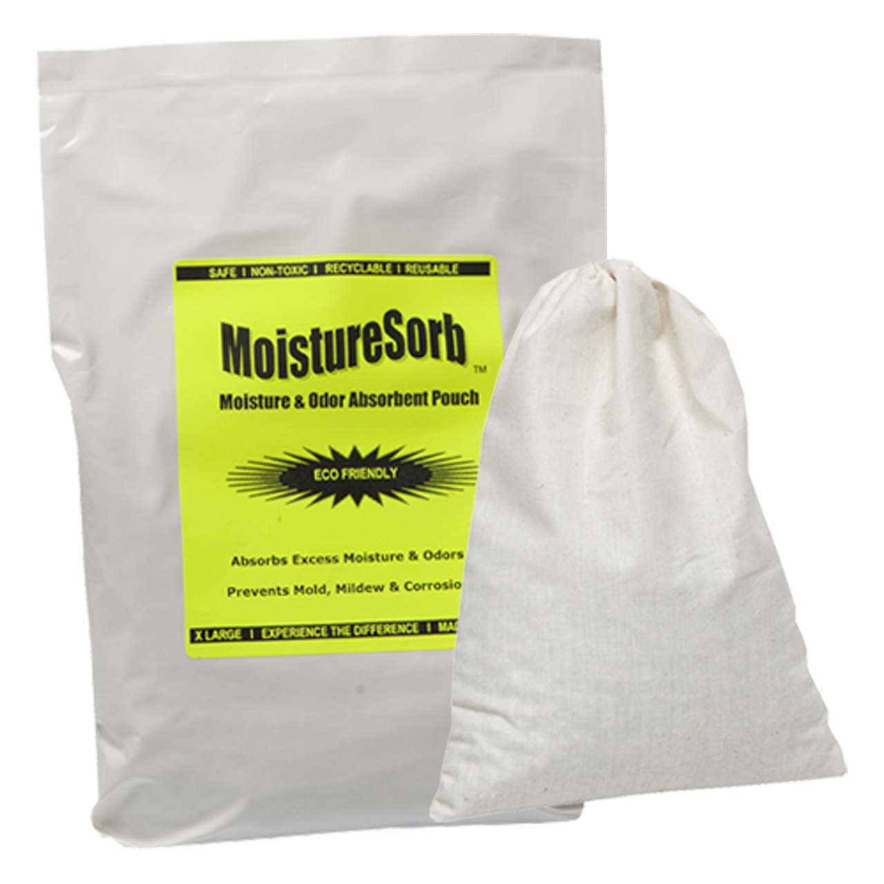MOISTURESORB Reusable Moisture Remover Desiccant Pouch: Protects 300 Sq. ft. Area