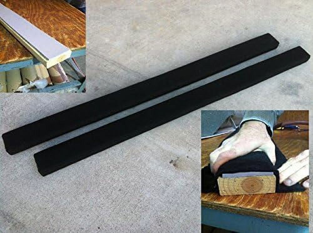 8' Long Marine Carpet BLACK Bunk Boards W/PADDING