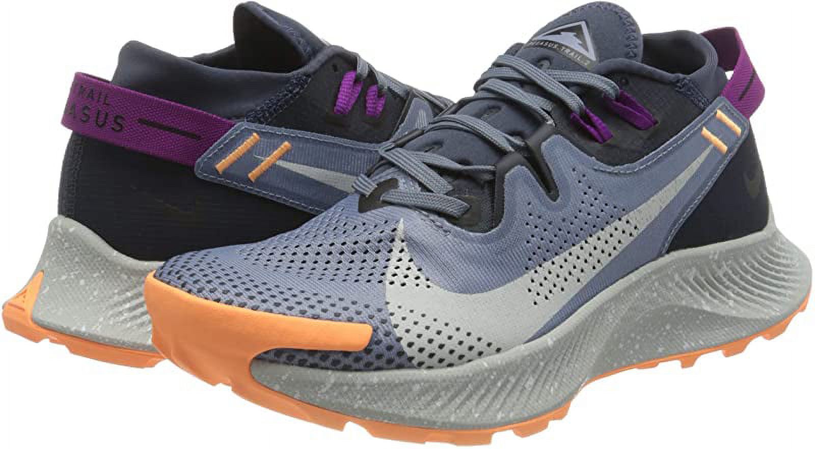 Nike Women's Pegasus Trail 2 Running Shoe, CK4309-401 Thunder Blue/Photon Dust/Ashen Slate, 7.5 US