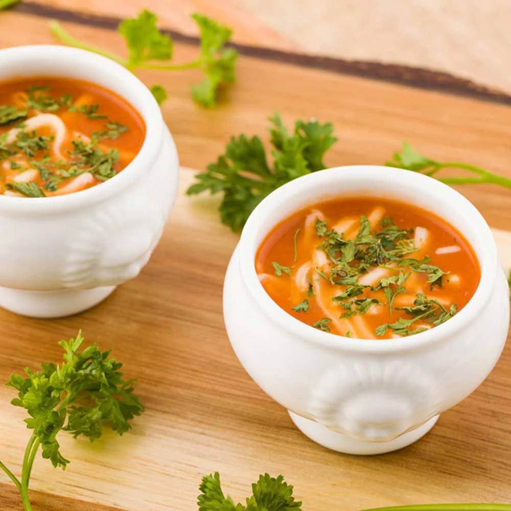 2 oz Round White Porcelain Lion Head Mini Bowl - 2