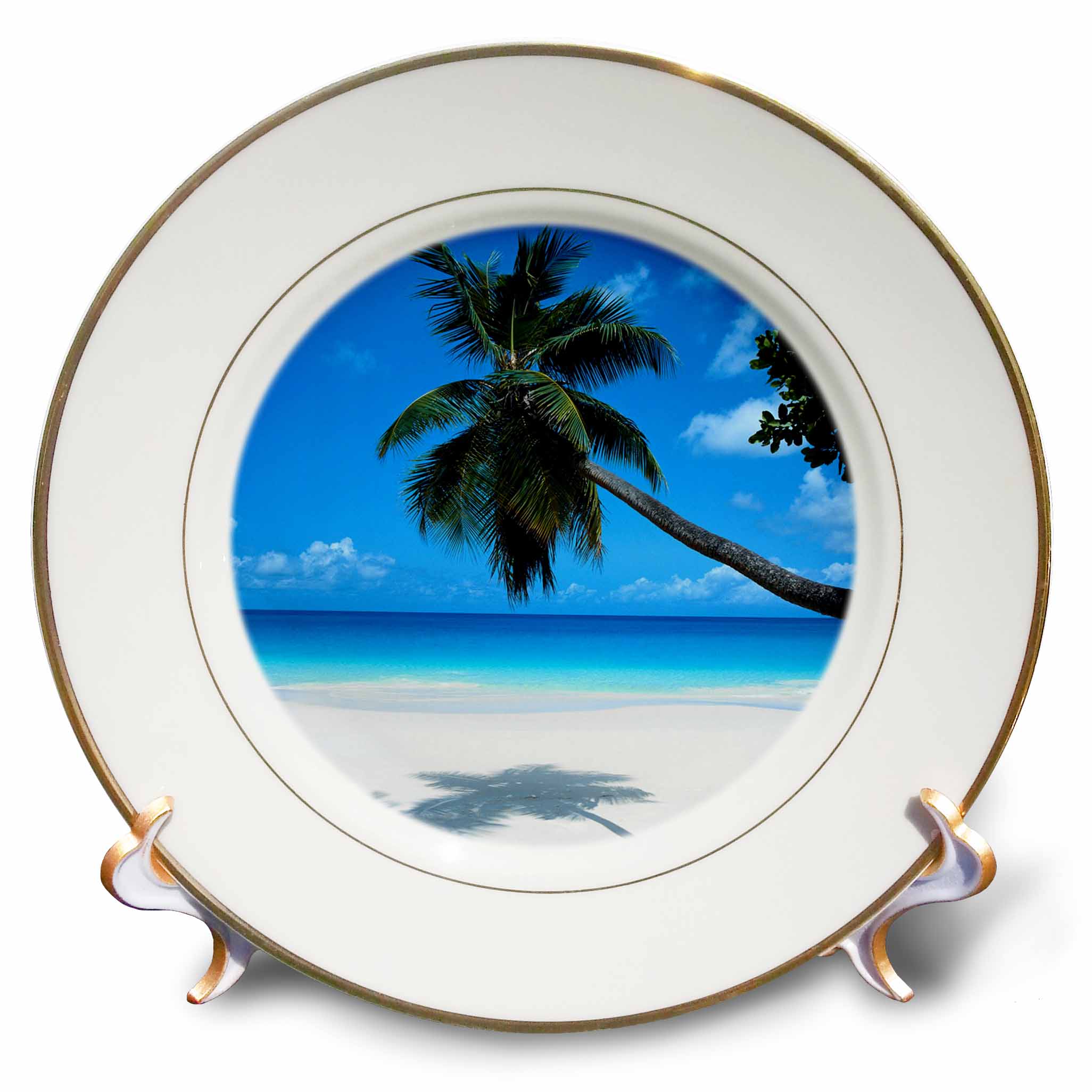 Tropical Paradise Awaits 8 inch Porcelain Plate cp-50951-1
