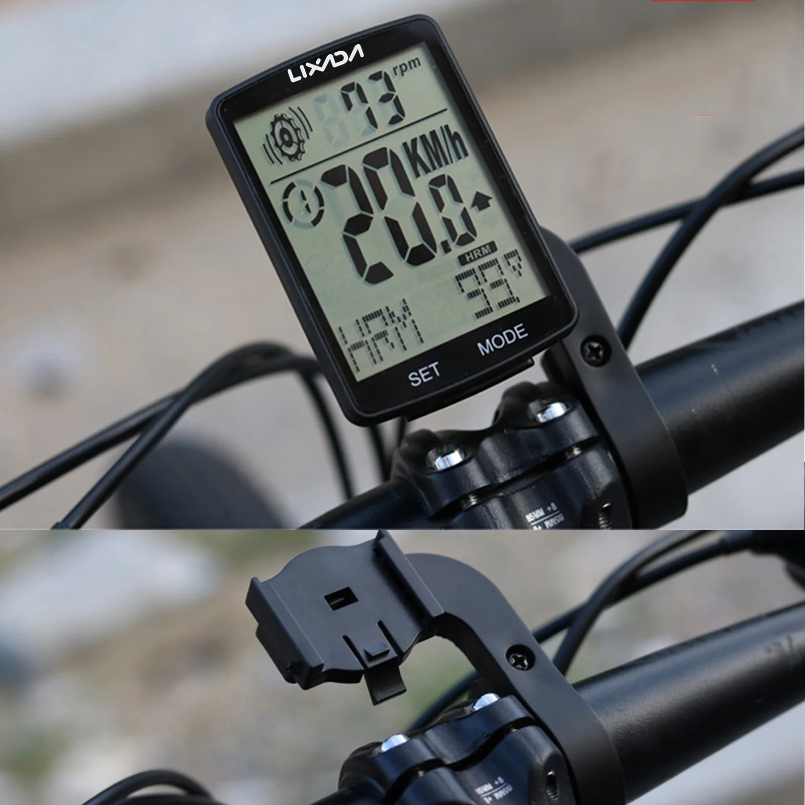 Lixada Bike Computer,3 In 1 Computer Functional Lcd Functional Lcd Screen Bike Ipx7 Waterproof Computer With Heart Screen Computer With Mountain BikeMountain Huiop In 1 Bike Stopwatch