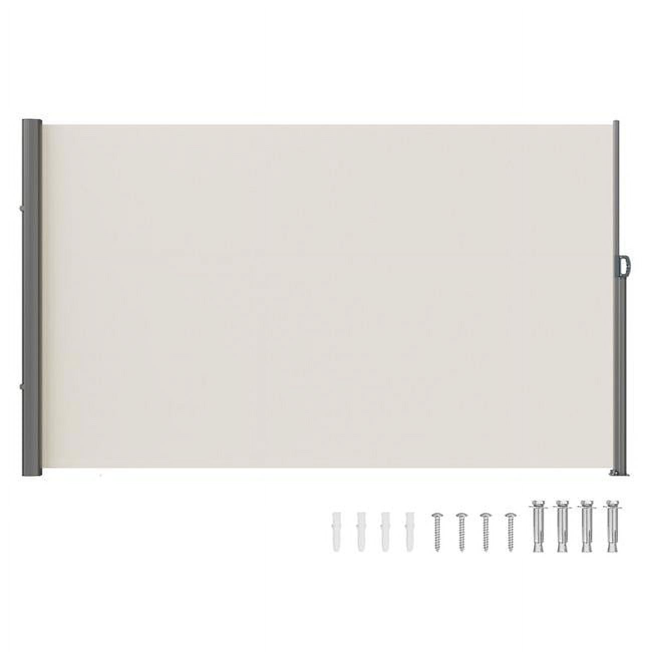 Vevor ZYPF180X300CMM001V0 Beige Retractable 71 x 118 in. Awning-Rugged Full Aluminum Rust-Proof
