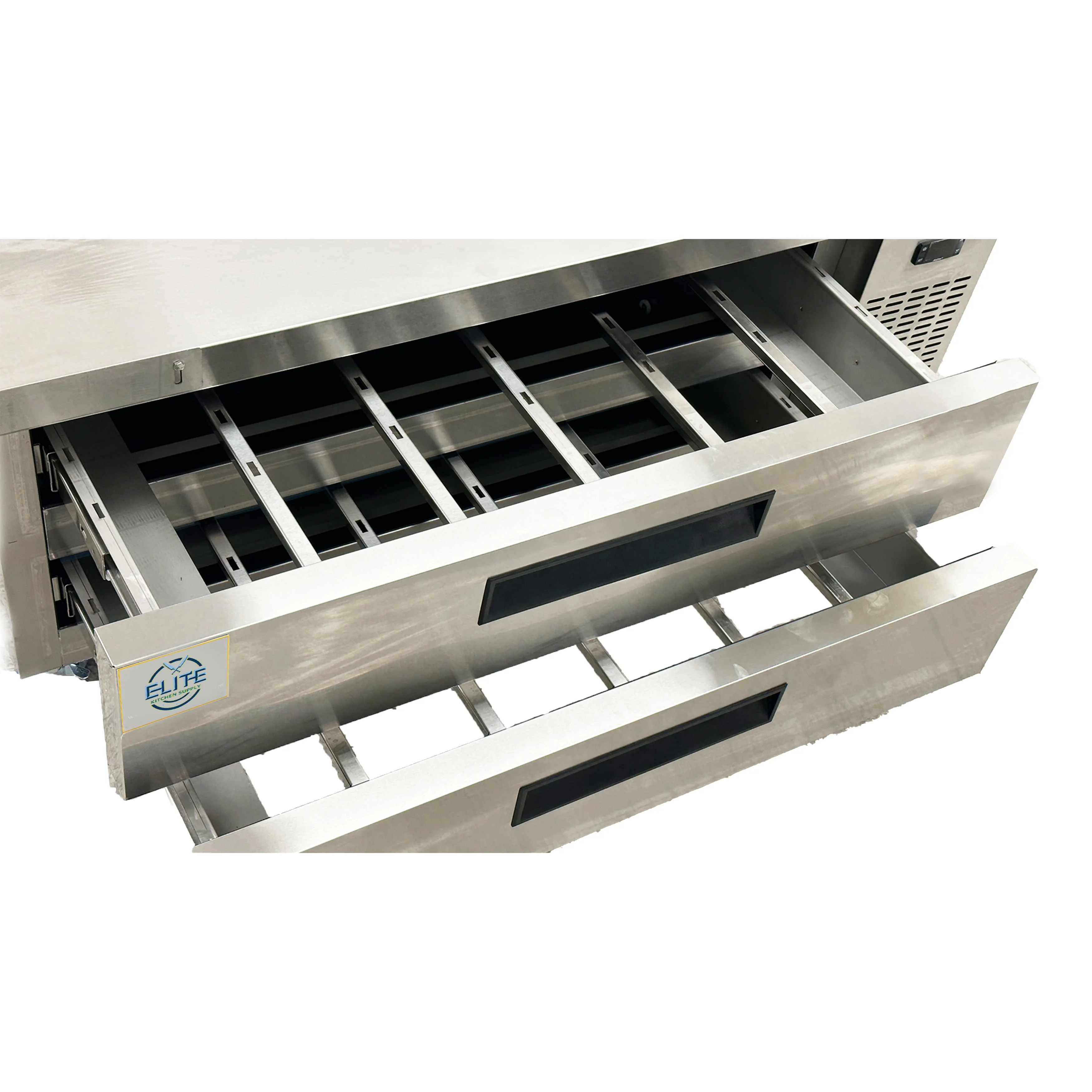 60 in. Two-Drawer Commercial Refrigerated Chef Base, Kitchen Fridge, NSF Certified 110V