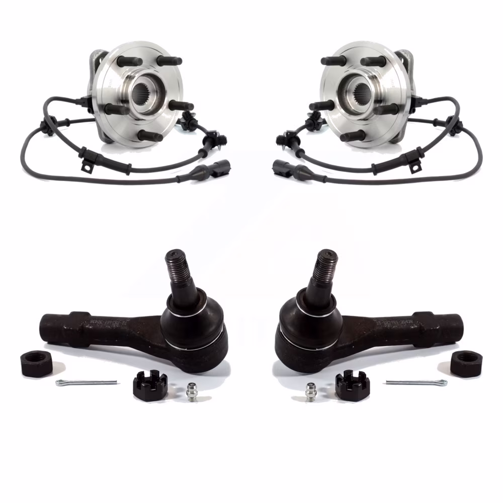 Transit Auto - Front Wheel Bearing And Tie Rod End Kit For Ford Ranger Explorer Mercury Mountaineer Mazda B4000 K77-100156