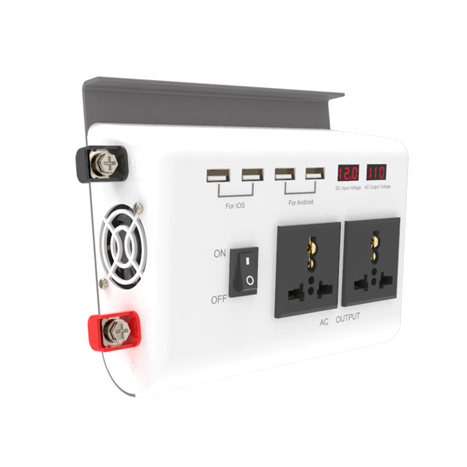 Walmeck Inverter,300w CarUsb And 2 With Dual Lcd Dual Lcd Screen Converter Sine Inverter Car Converter Sine Converter 4 Usb ToConverter CarInverters Inverter With Dual 4 Usb And