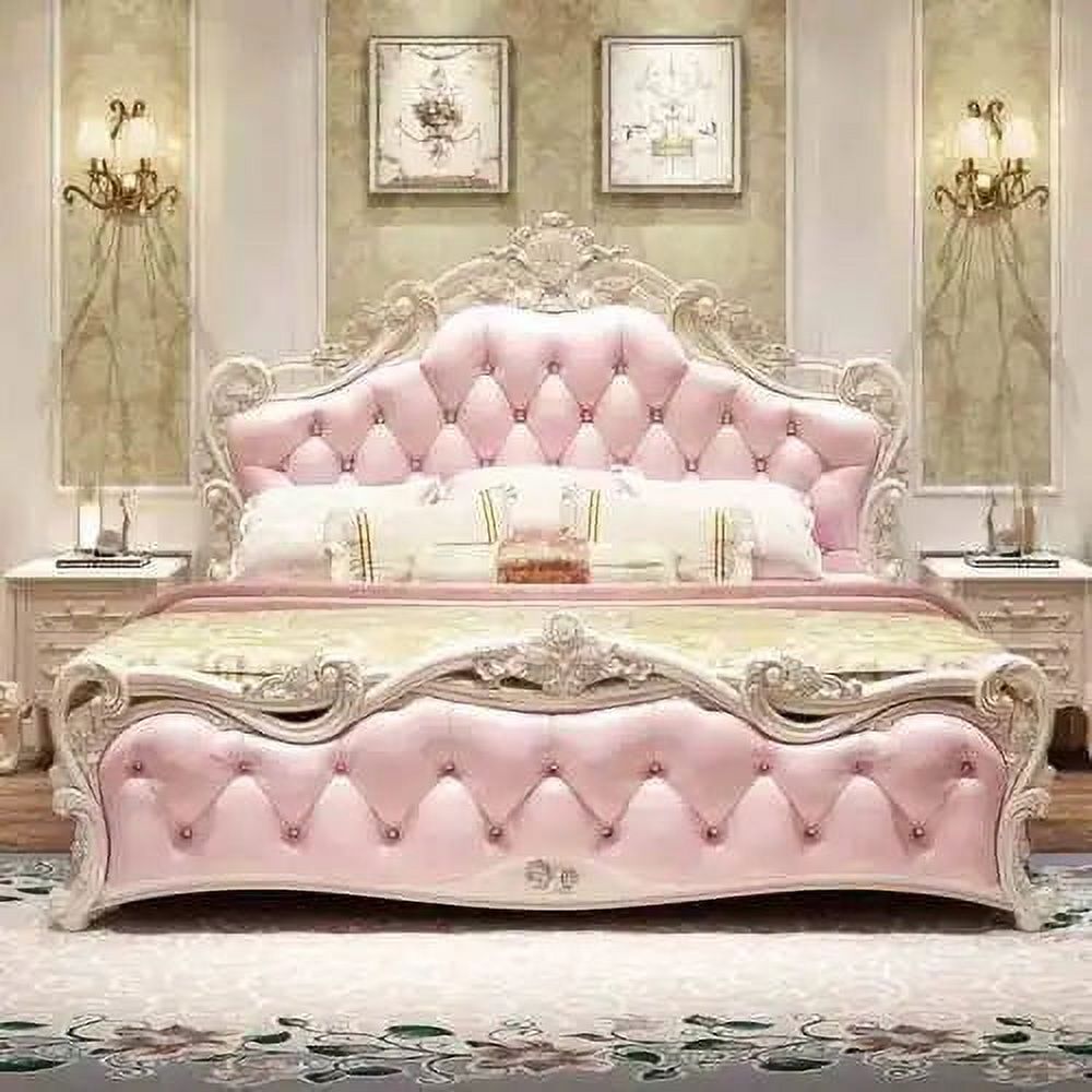 Queen Luxury Aesthetic Bed Under Storage King Size Salon Bedroom Twin Bed Modern Wood Leather Letto Matrimoniale Room Furniture