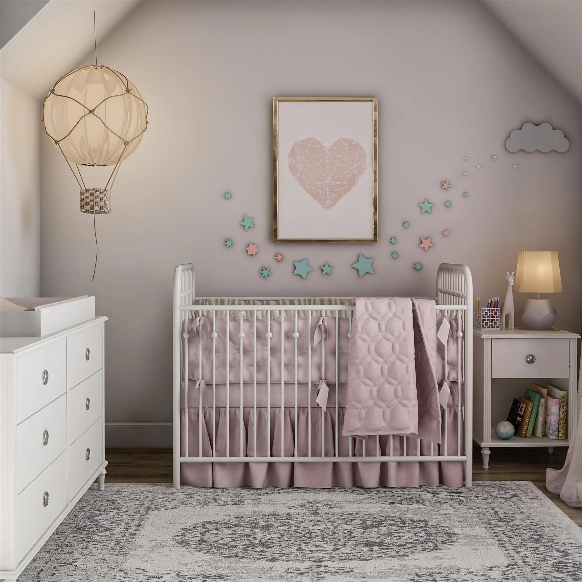 Little Seeds Rowan Valley Arden 6 Drawer White Changing Dresser