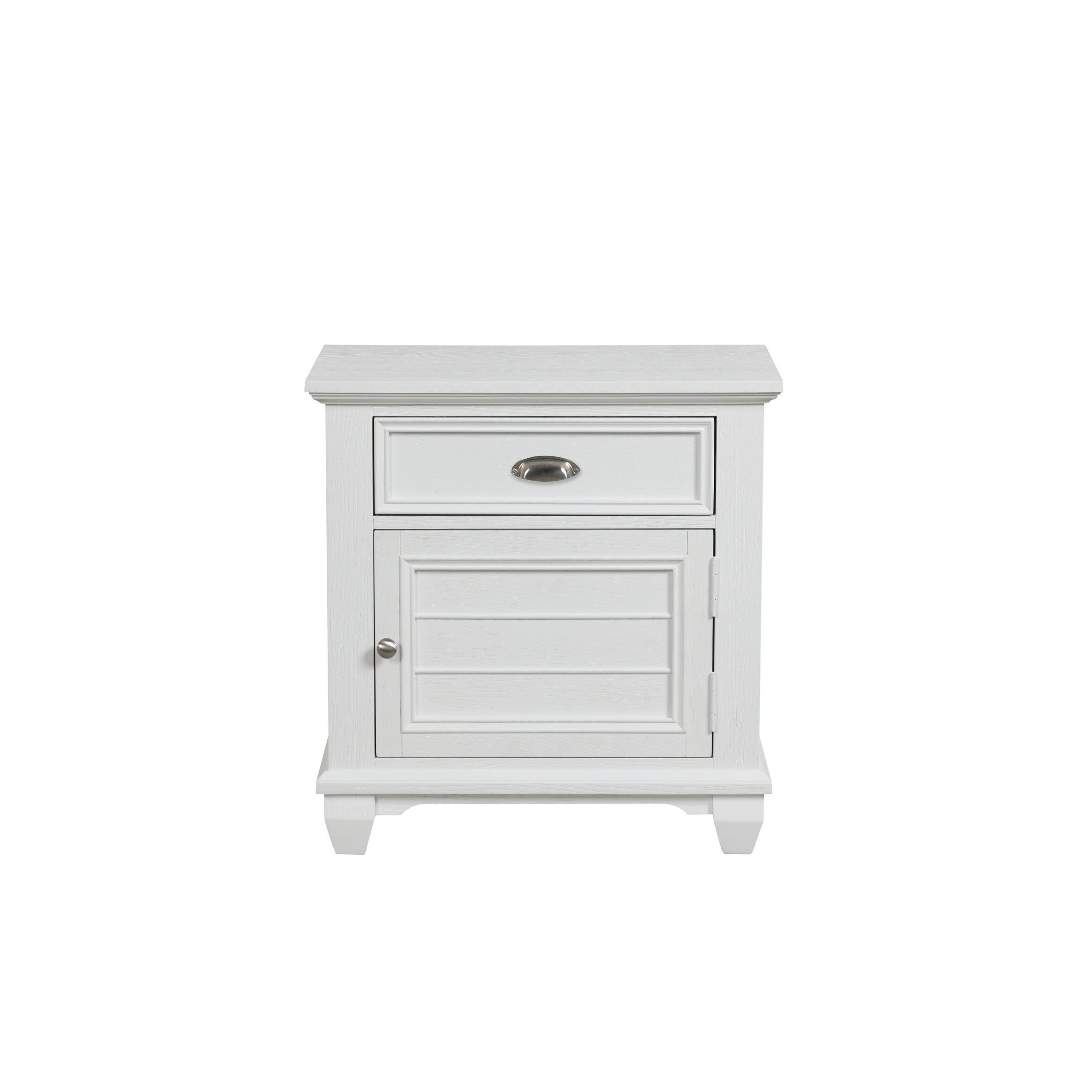 New Classic Furniture  Brenton White 1-Drawer Nightstand