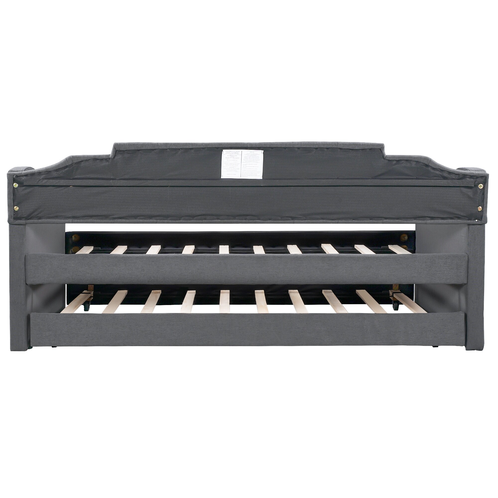 Nestfair  Upholstered Twin Daybed with Trundle Black