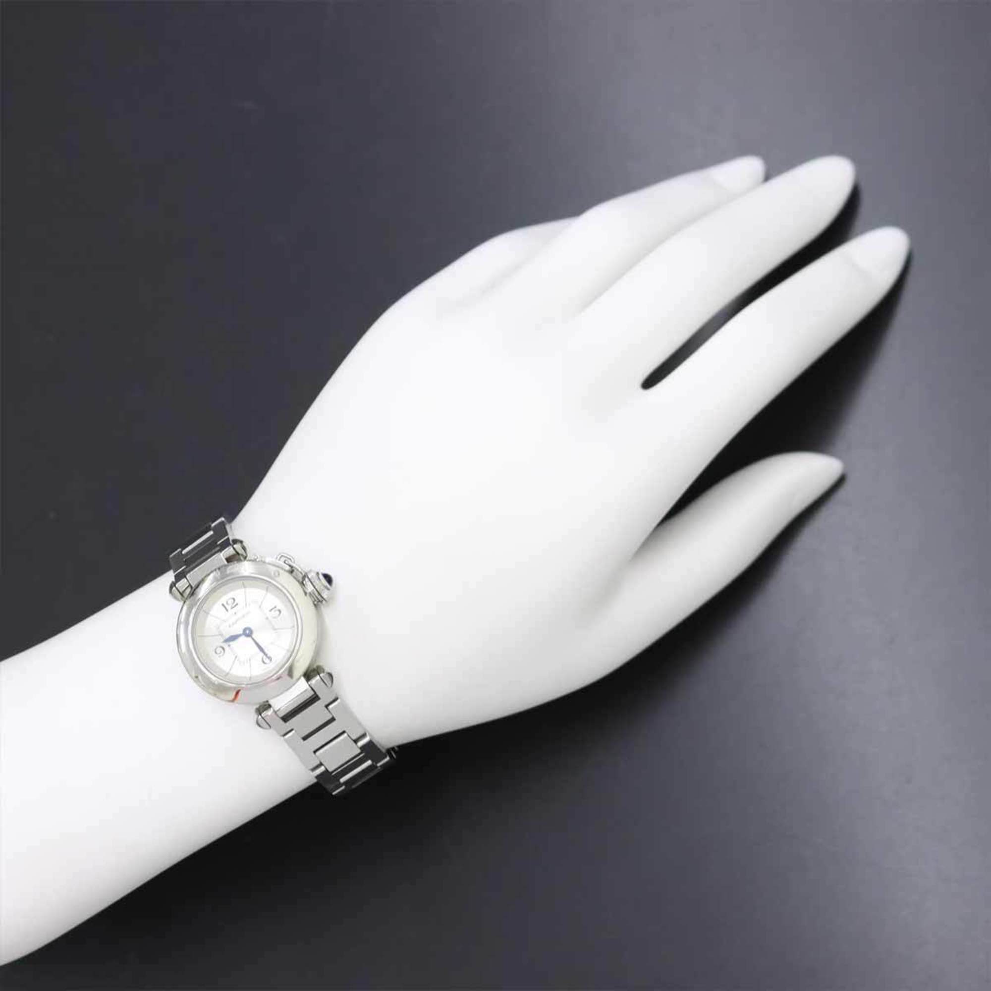 Pre-Owned Cartier Miss Pasha W3140007 Women's Watch Silver Dial Quartz (Good)