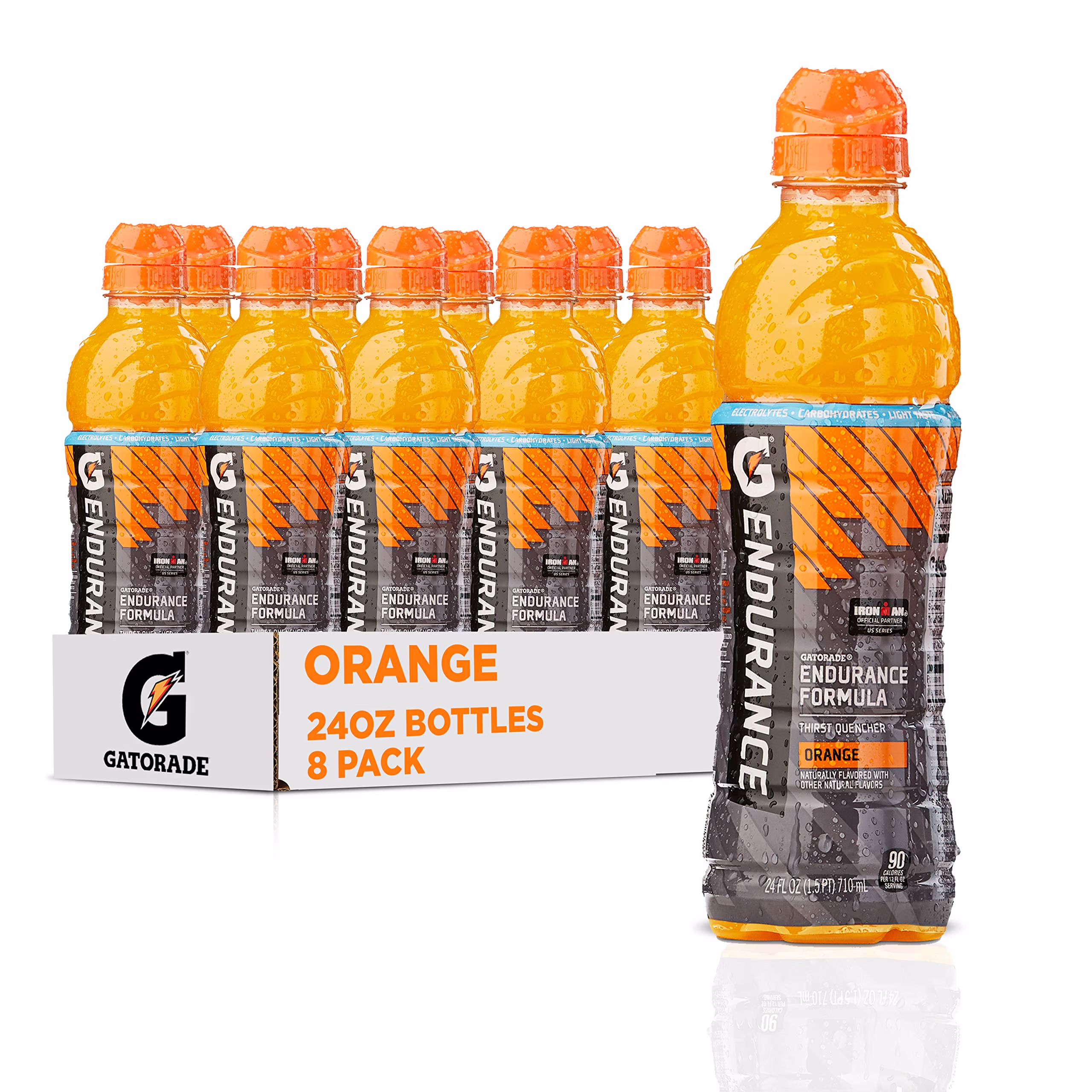 Gatorade Endurance, Orange 24Oz Bottles, (8 Pack)