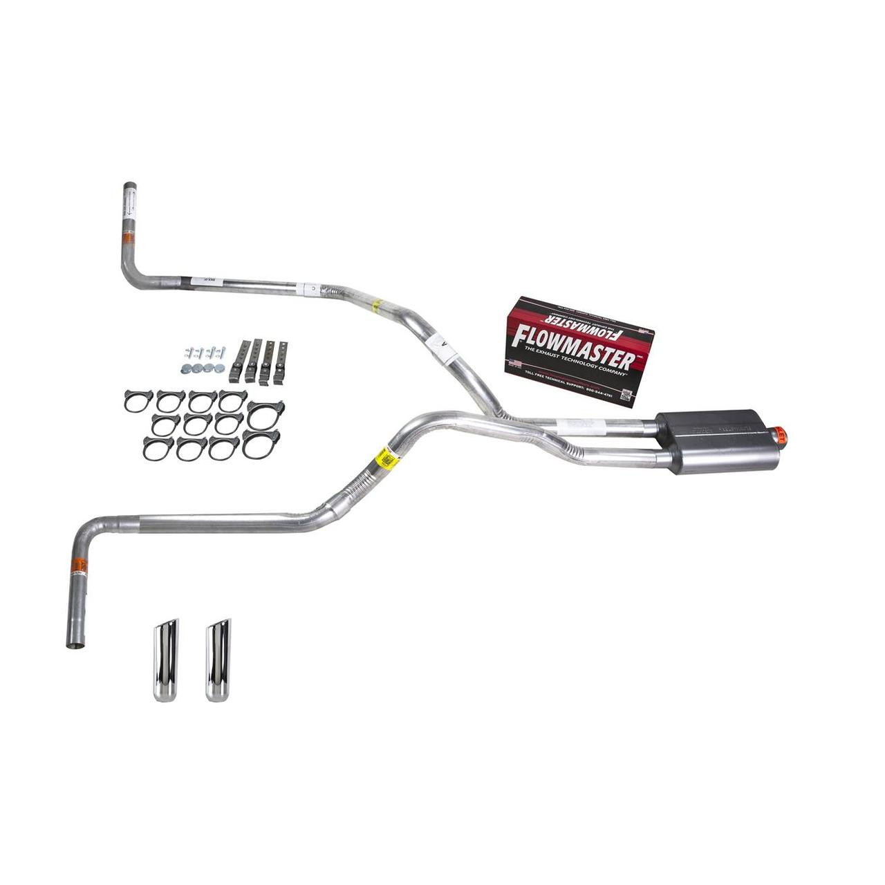 Ram 07-08 dual exhaust 2.5 pipe Flowmaster 40  RW Tip Side Exit