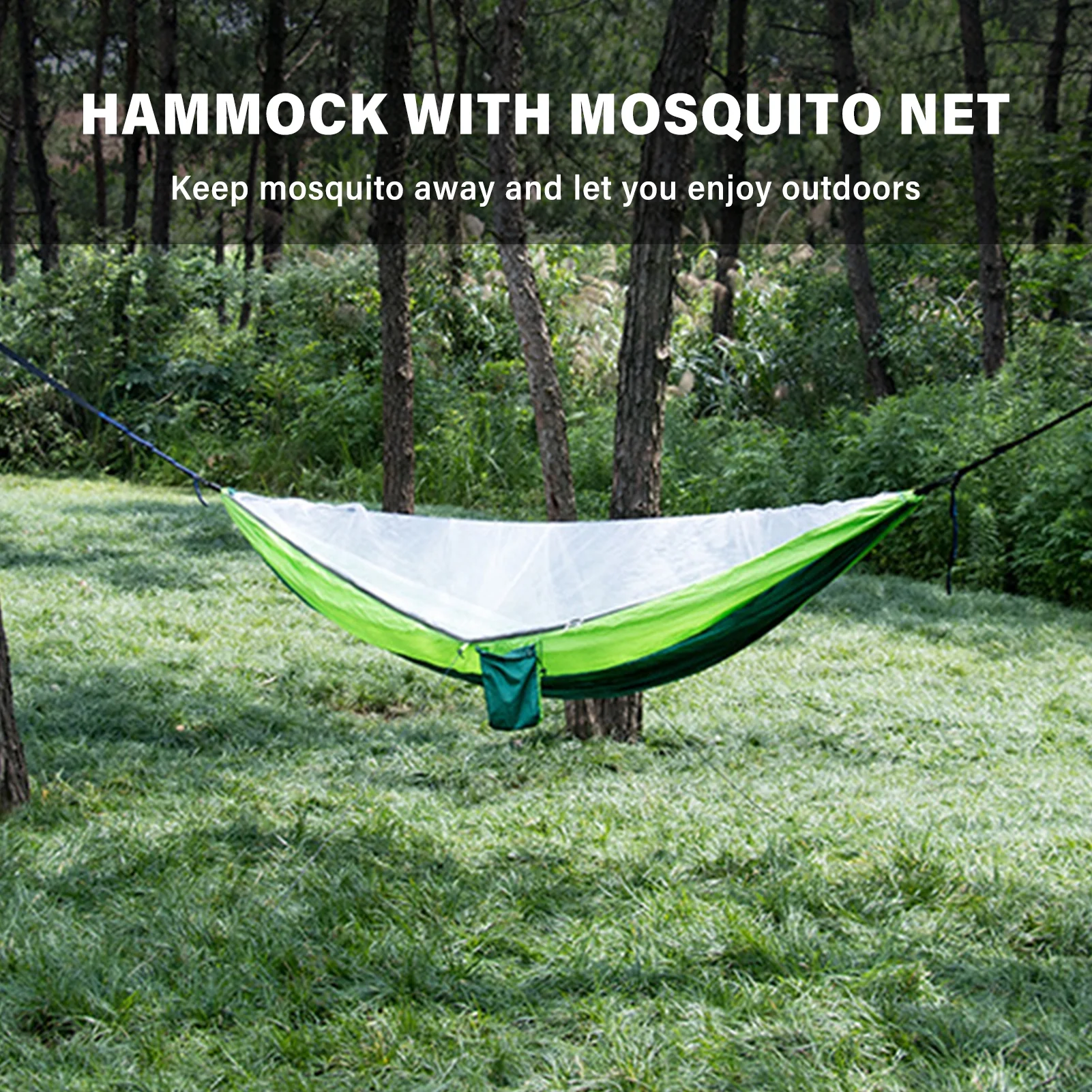 Goolrc Hammock with Mosquito Net, 300kg Load Capacity, Easy Installment for Camping Picnic