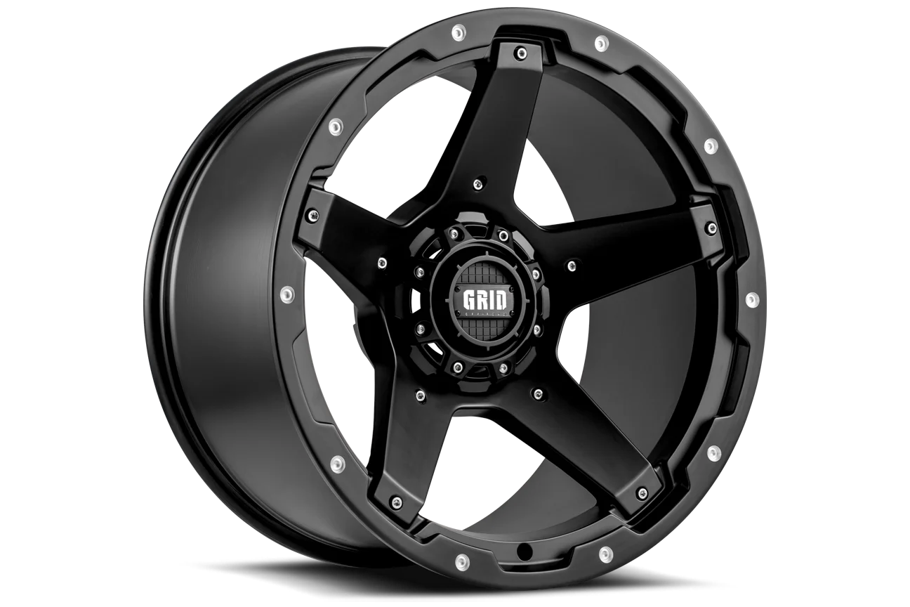 Grid Custom Wheel for 18x9 inch Matte Black 418955B11