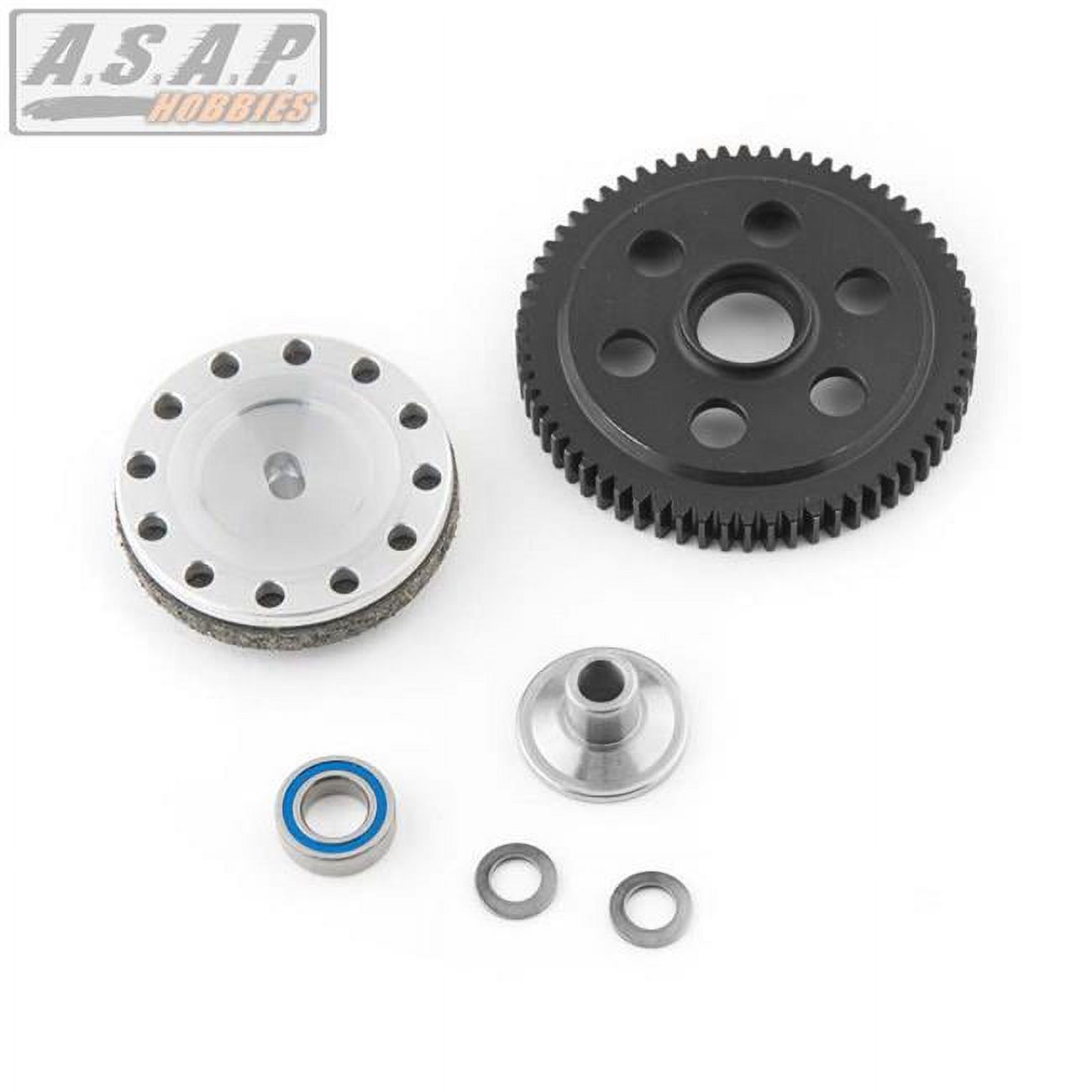 Robinson Racing Products RRP1564 Gen3 Slipper Unit 64t Spur with Ridged Hub, Hard Black