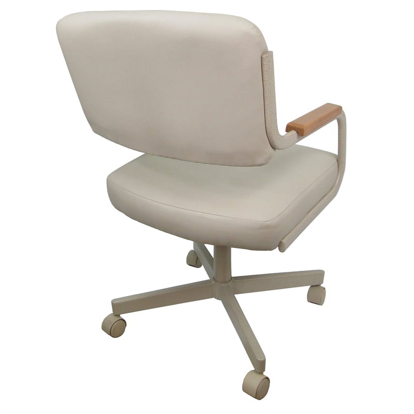 Swivel Tilt Kitchen Caster Chair with Wheels M-114 - Ocean Beige - Beige Natural