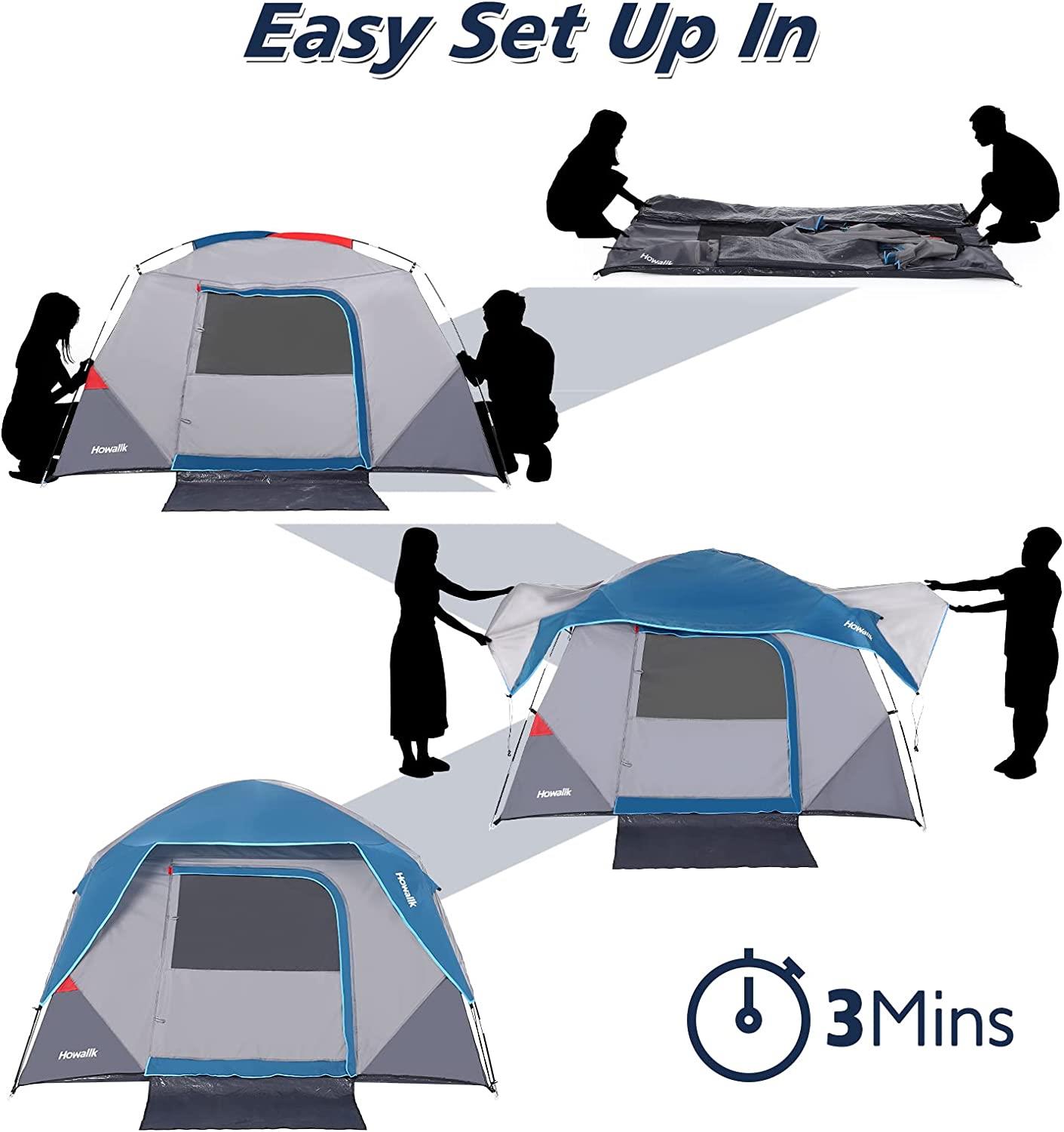 Idealhouse 4-Person ‎Polyester Camping Tent