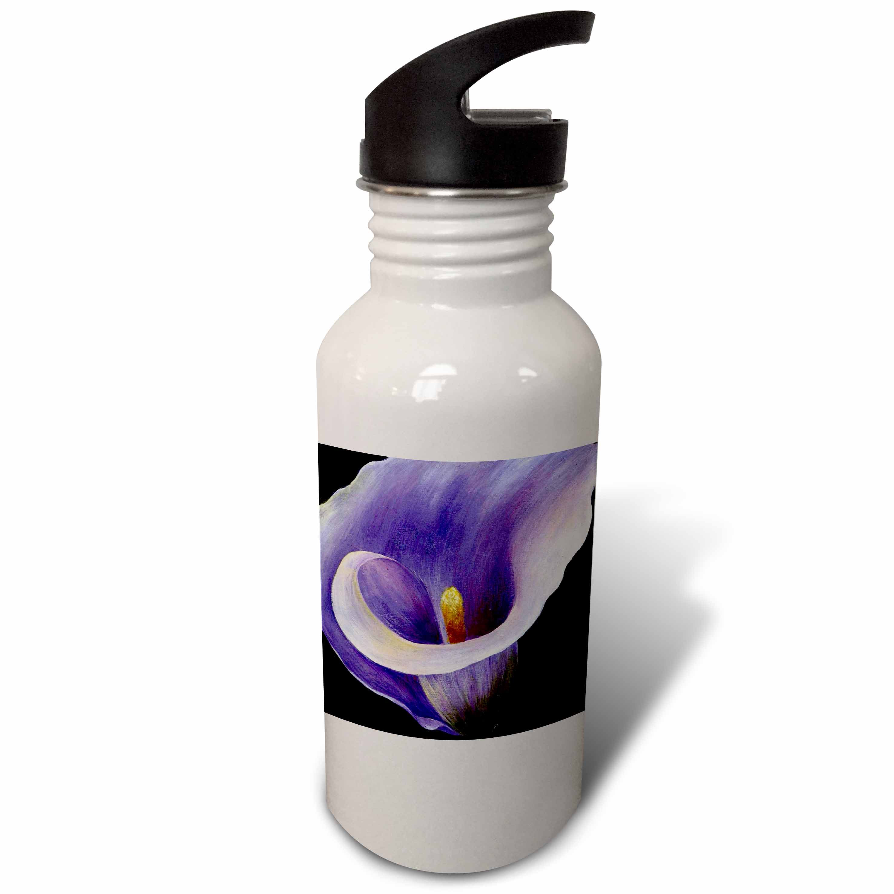 Purple Calla Lilies 21 oz Sports Water Bottle wb-16923-1