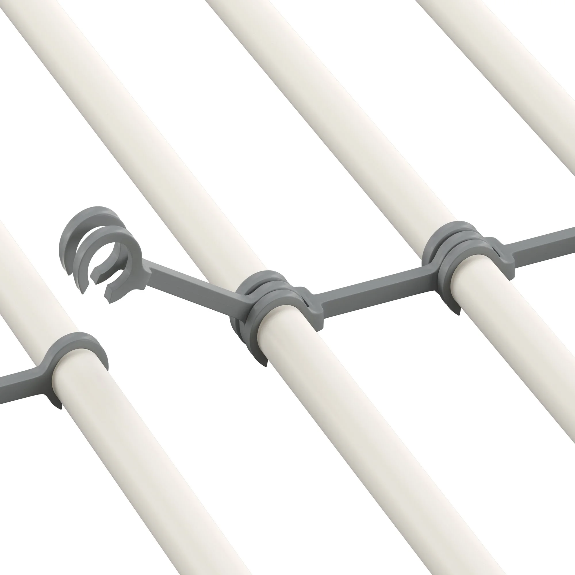 Weston Home Elise Twin Over Full Metal Bunk Bed, White