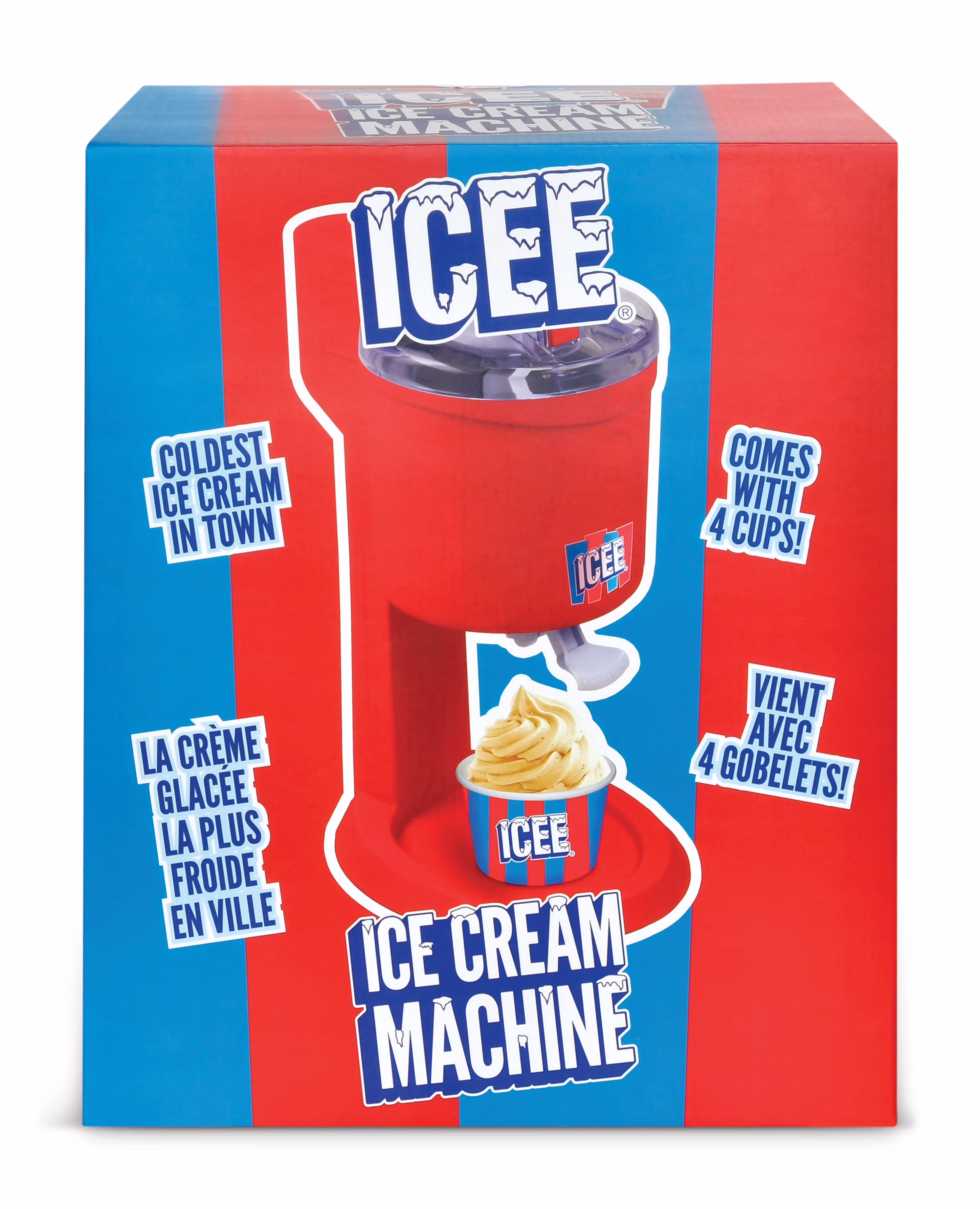 iscream Icee Ice Cream Machine | Make Delicious Soft Serve Ice Cream | Includes 4 Cups