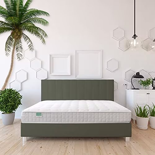 Palmpring Organic Cambay Twin Mattress - Organic Coconut Coir 6” Extra Firm 1 Layer Comfortable Sleep Bed Dust Free