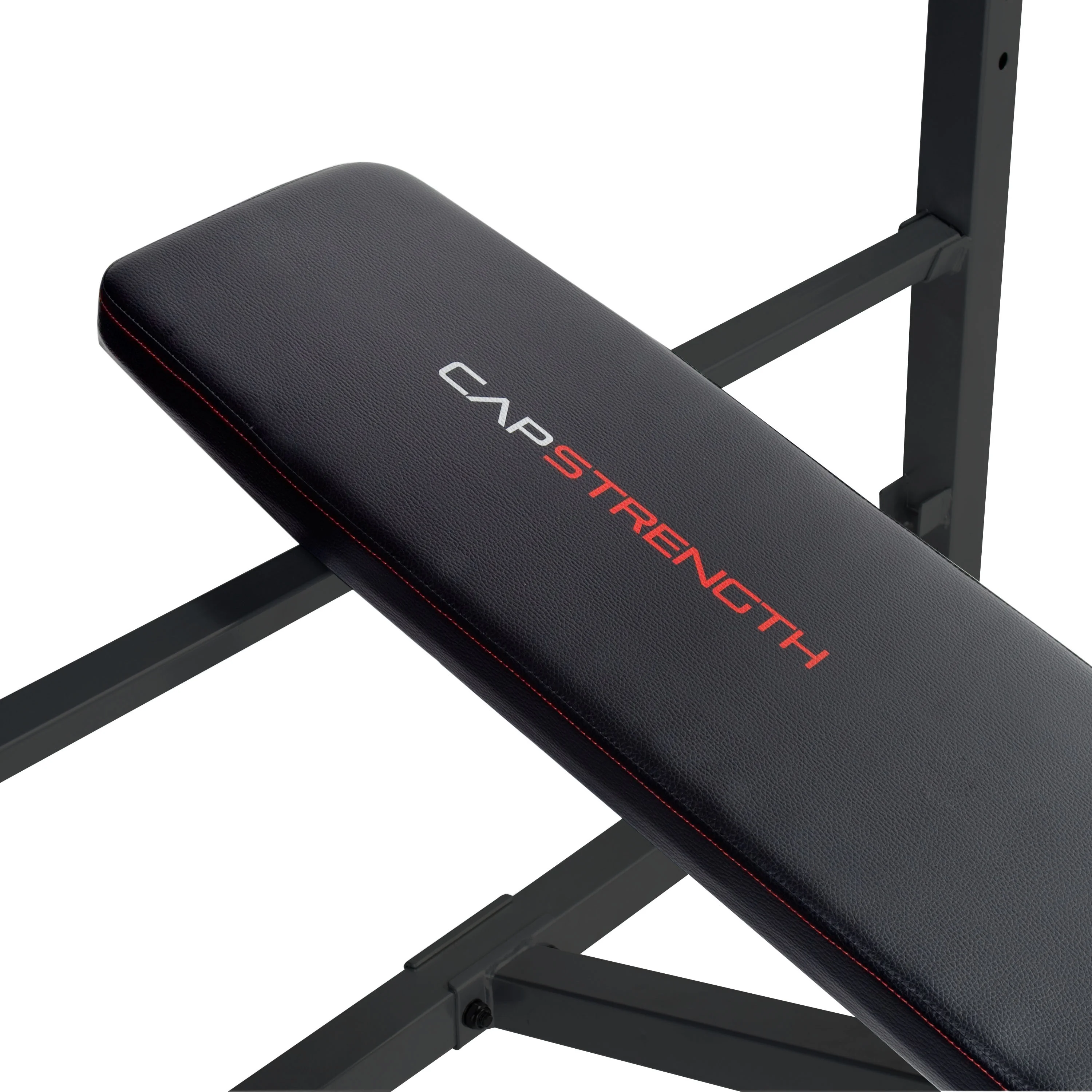 CAP Strength Deluxe Mid-Width Weight Bench with Leg Attachment (500lb Capacity), Black