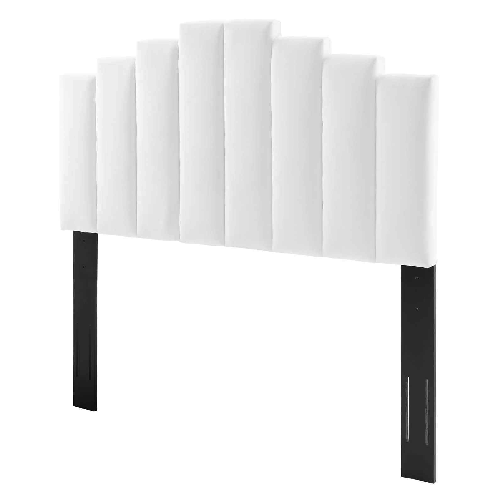 Headboard, King Size, Velvet, White, Modern Contemporary Urban Design, Bedroom Master Guest Suite