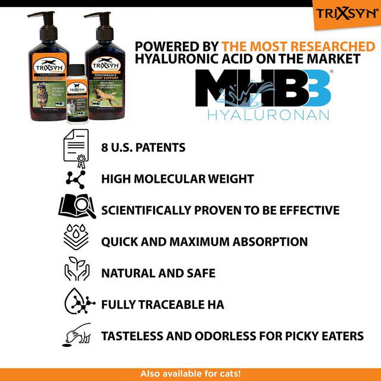 TRIXSYN Canine for Dogs - Hip and Joint Care - 6 fl oz, 3 Pack, 216 Day Supply