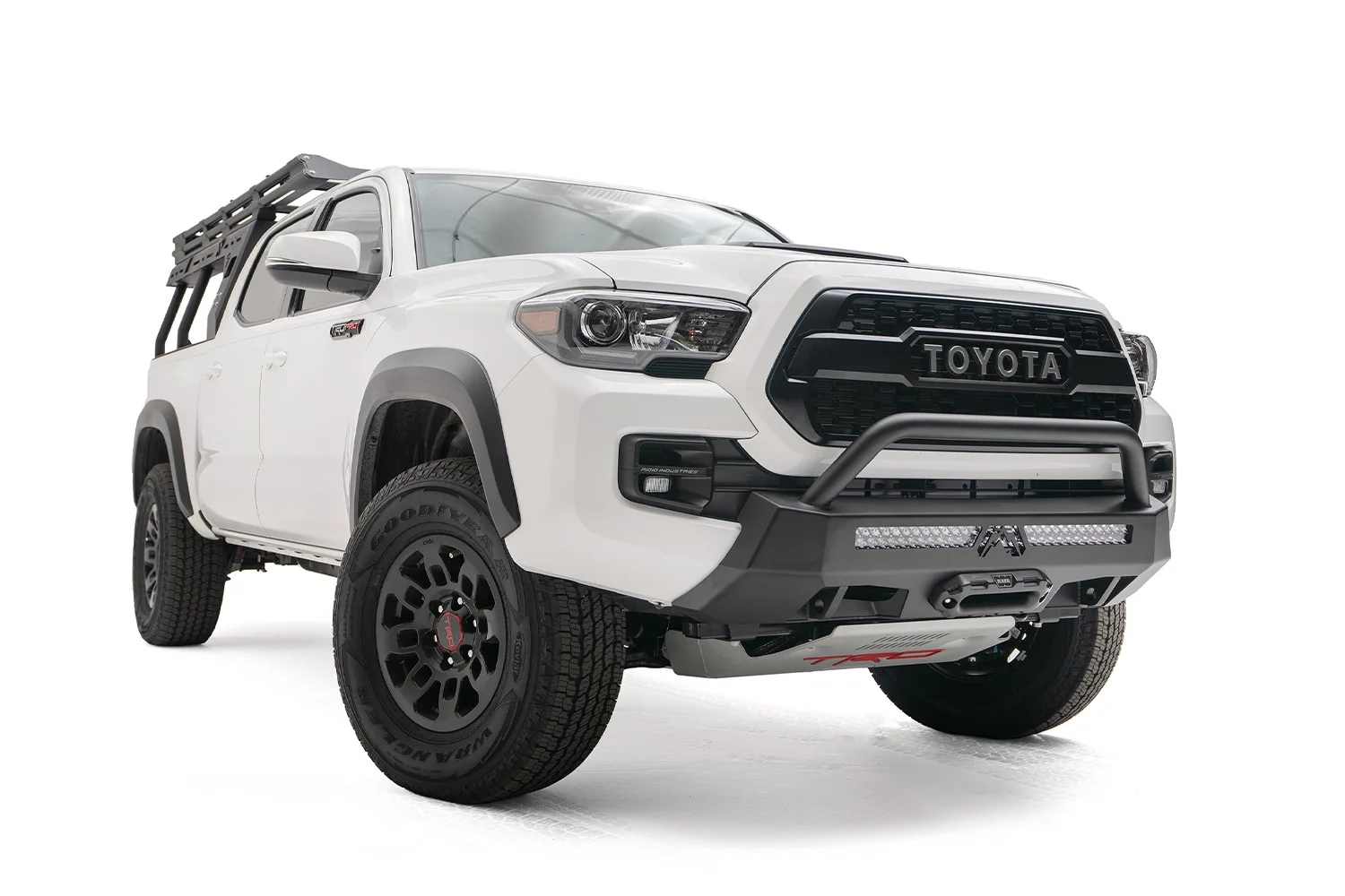 16-19 TACOMA WINCH MOUNT PRE-RUNNER GUARD MATTE BLACK Fits select: 2016-2023 TOYOTA TACOMA