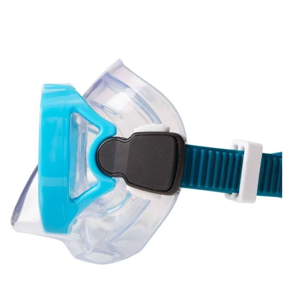 Speedo Kids' Surf Gazer Mask + Snorkel Set, Blue/Atoll Clear