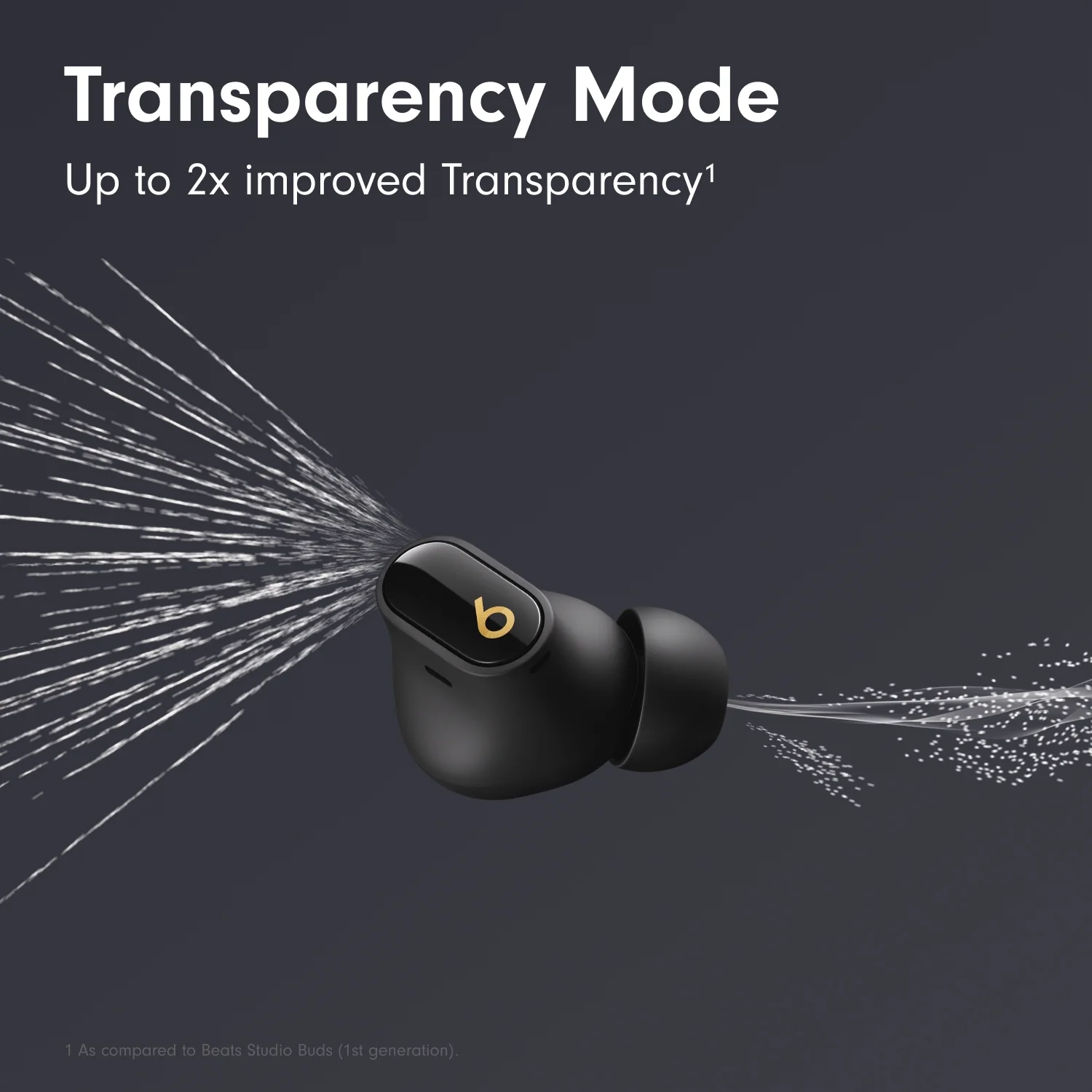 Beats Studio Buds +  True Wireless Noise Cancelling Earbuds - Black/Gold