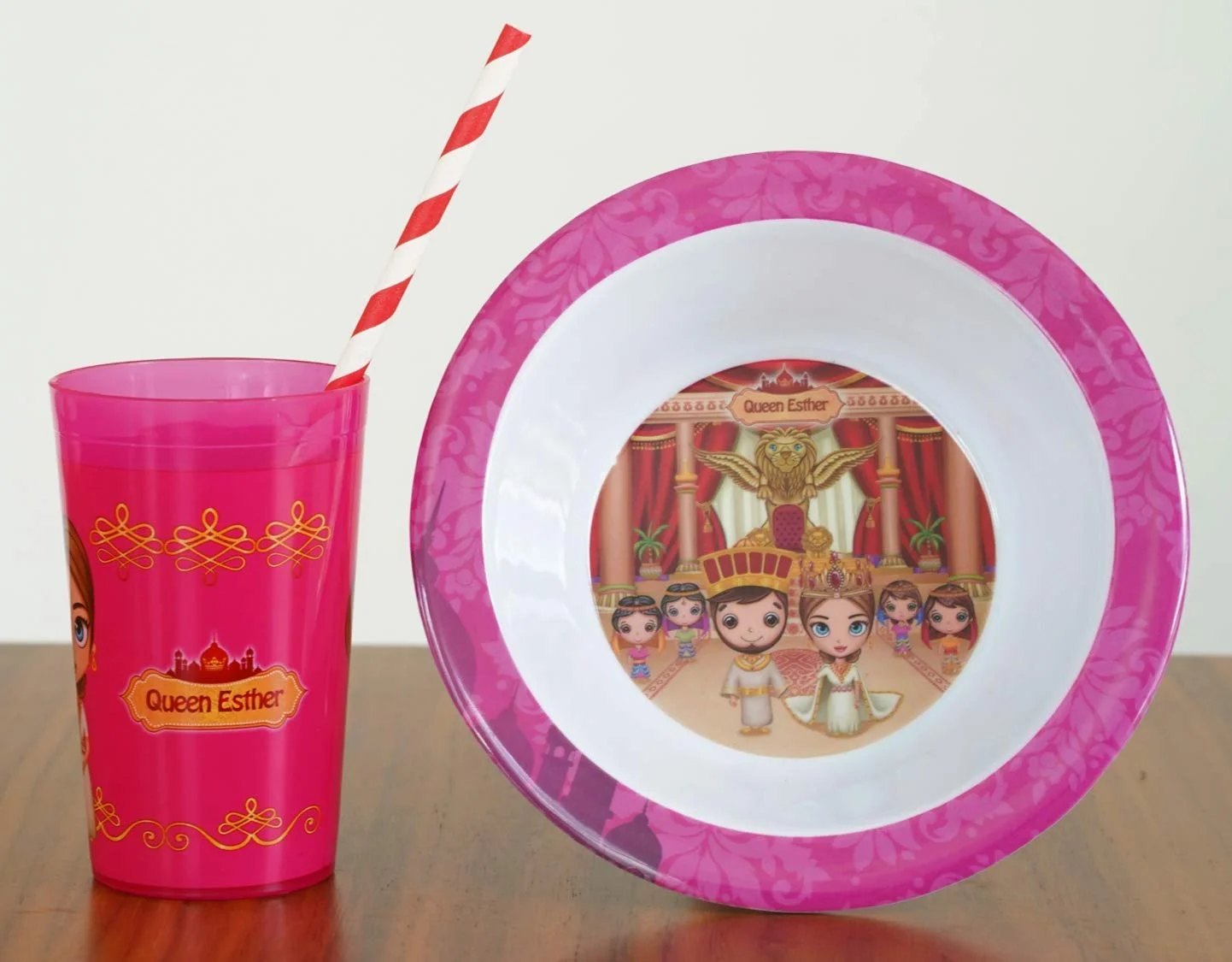 He Loves Me Queen Esther 5 Piece Mealtime & Dinnerware Kids Set BPA Free