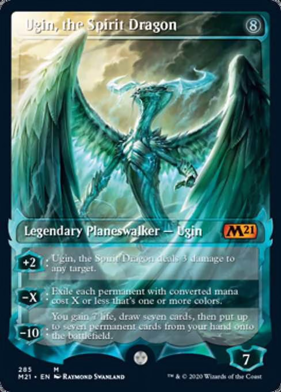 MtG Core Set 2021 Ugin, the Spirit Dragon (Showcase, Foil)