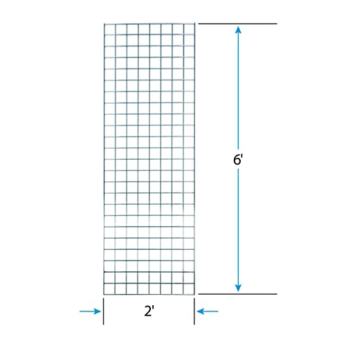 2 Foot X 6 Foot  Wire Grid Panel - 3” On Center ¼