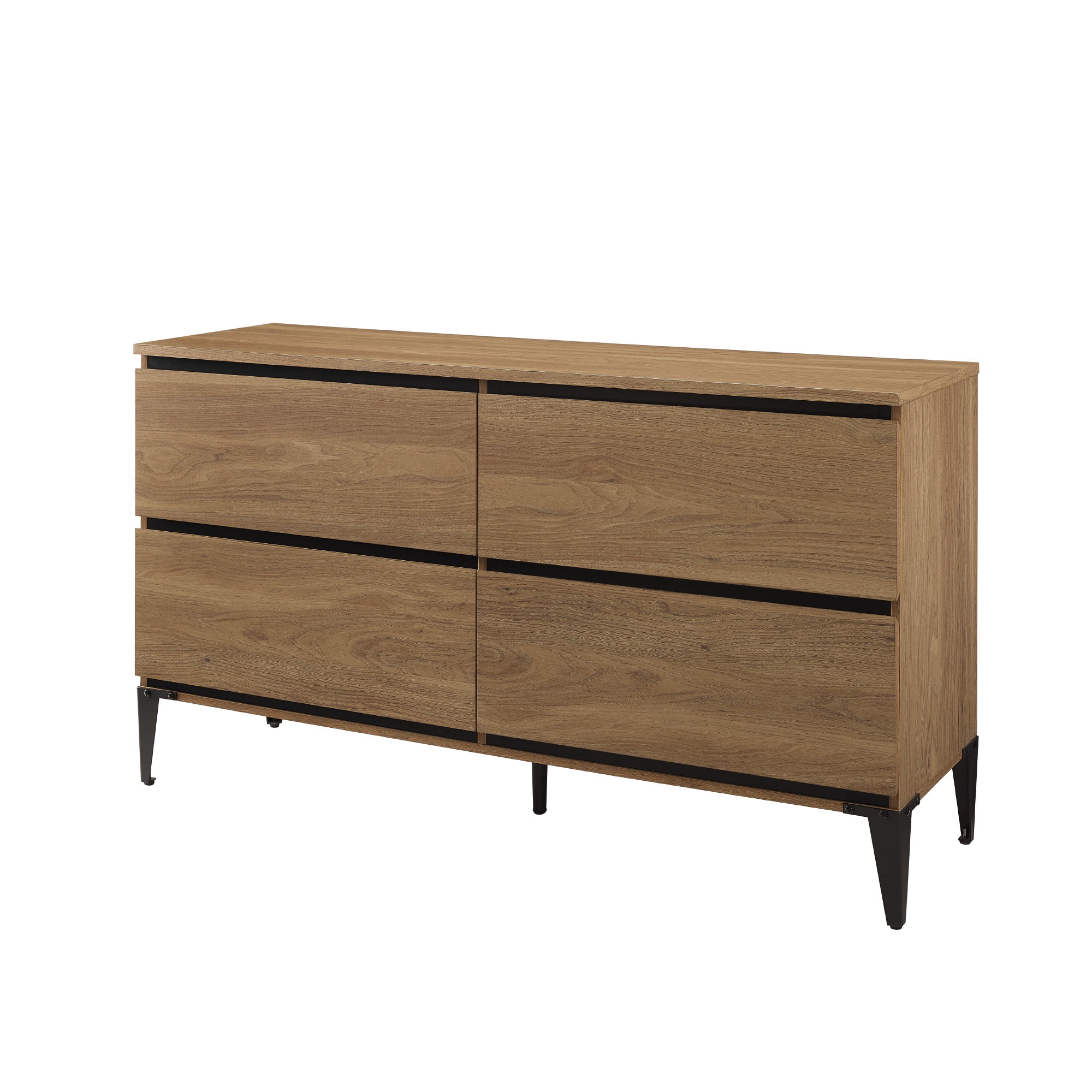 River Street Designs Milton Four-Drawer Dresser, English Oak