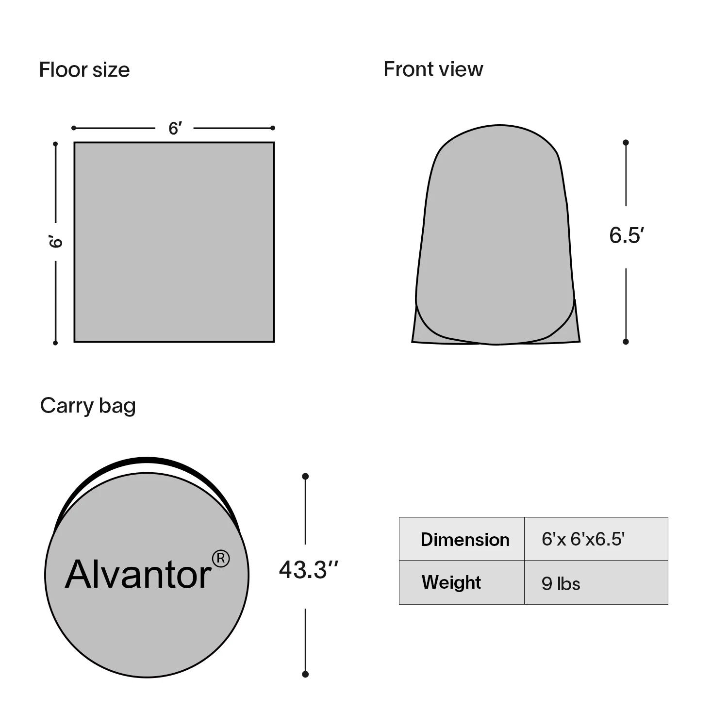 Screen House Tent Gazebo Pop up Instand Canopy 6'X6' Beige, 6 ft