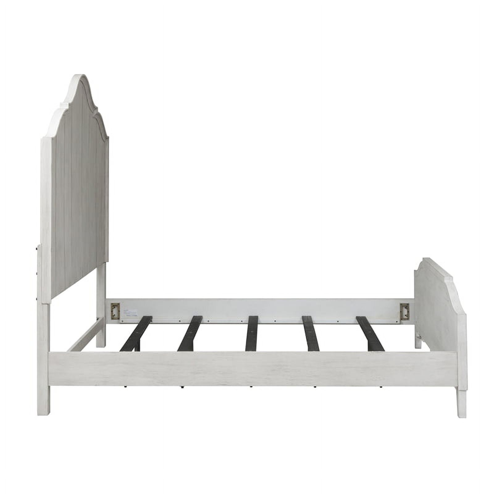 Farmhouse Reimagined White King Panel Bed