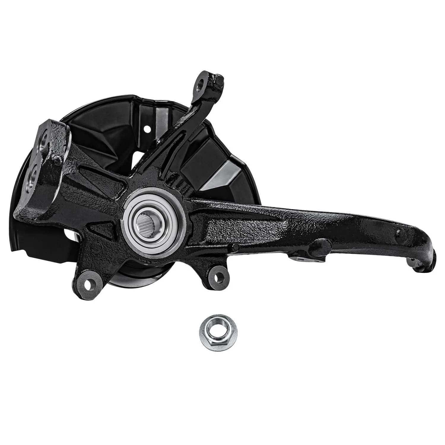 Detroit Axle - Front Left Steering Knuckle & Wheel Hub Bearing Replacement for Ford Fusion Lincoln MKZ Zephyr Mercury Milan