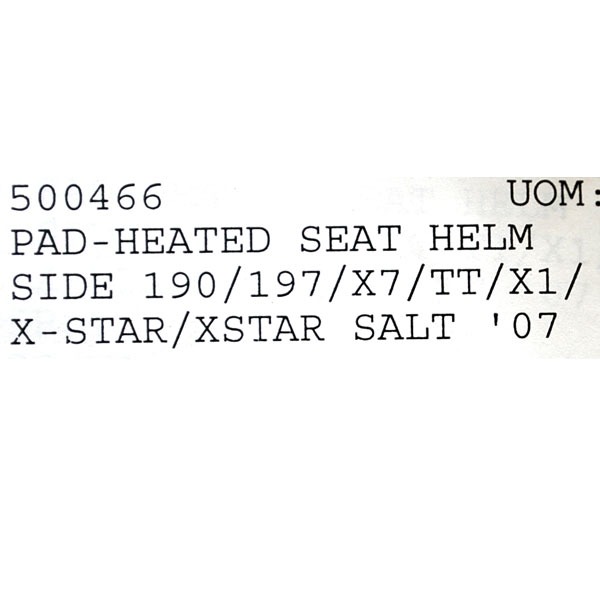 Mastercraft Boat Helm Seat Heating Pads 500466 | (Set of 2)