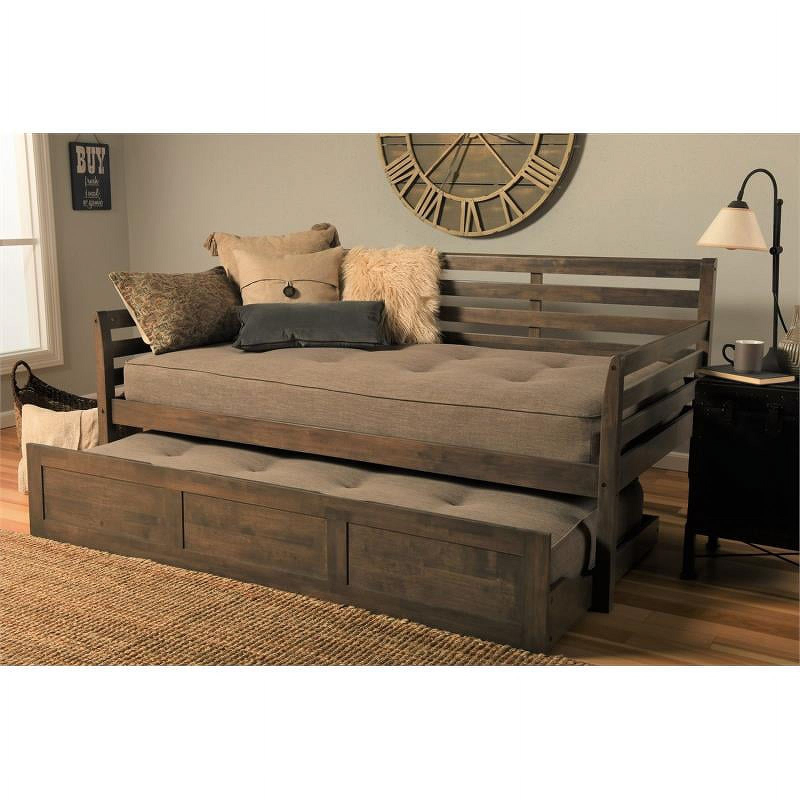 Home Square 3-Piece Set with 2 Daybed Mattresses and Twin Daybed