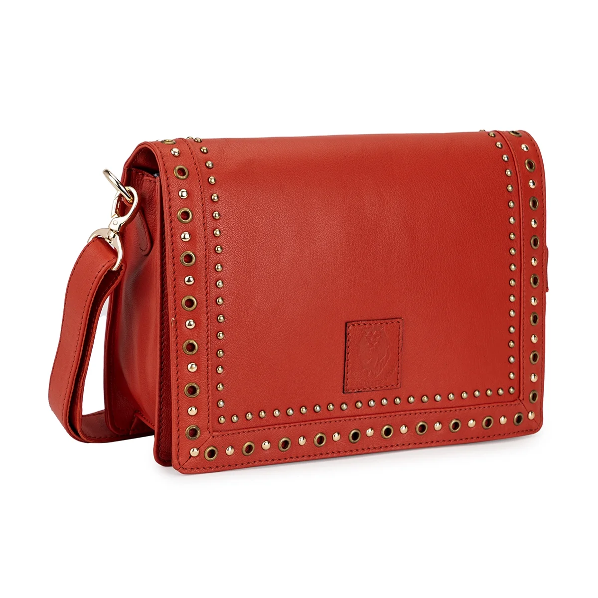 Abelardo Red Leather Sling Bag with Urban Detachable Strap