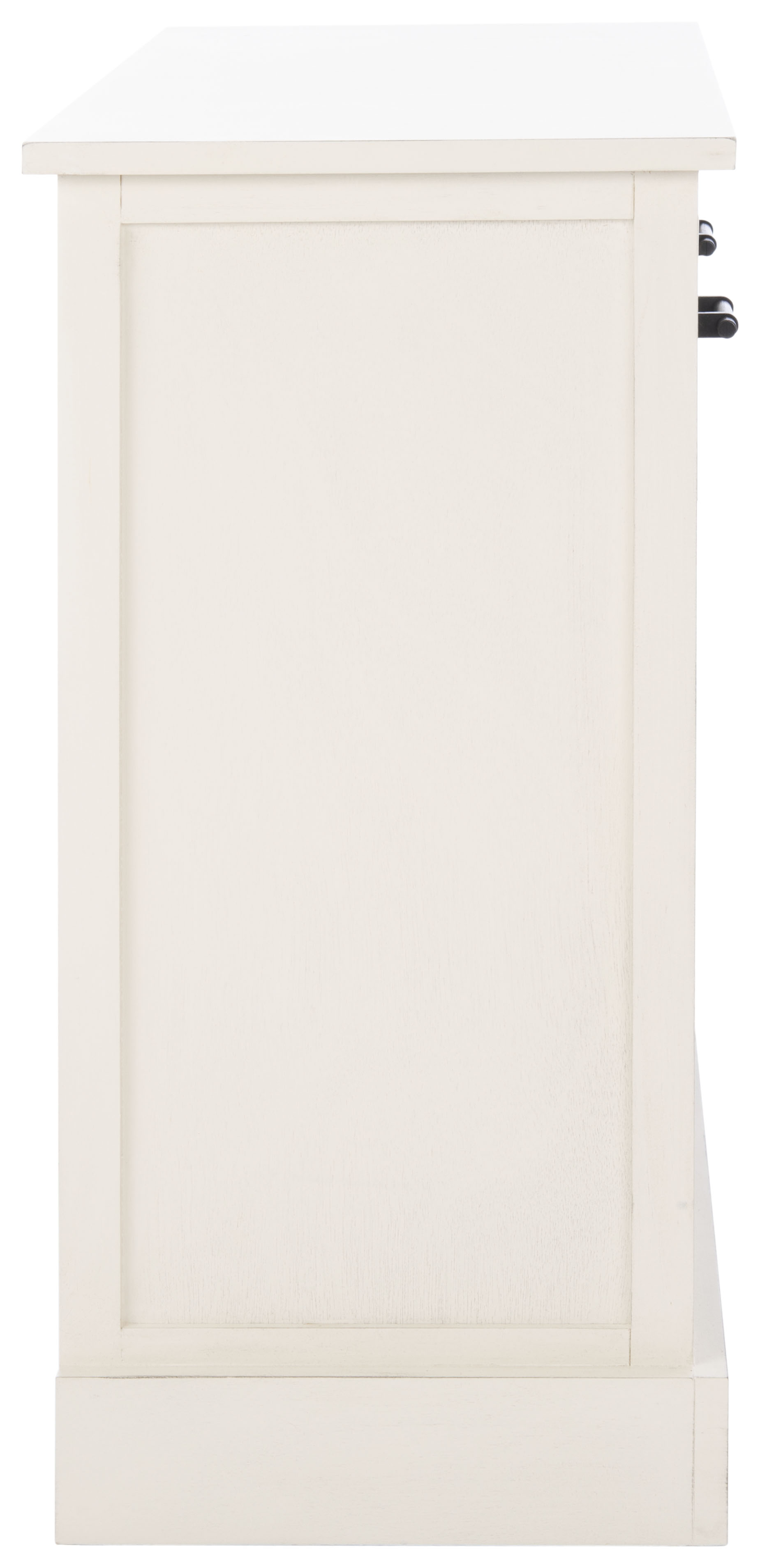 SAFAVIEH Briar Removable 6 Drawer Storage Chest, Distressed White Frame/Greige Drawers (31 in. W x 12.5 in. D x 26 in. H)