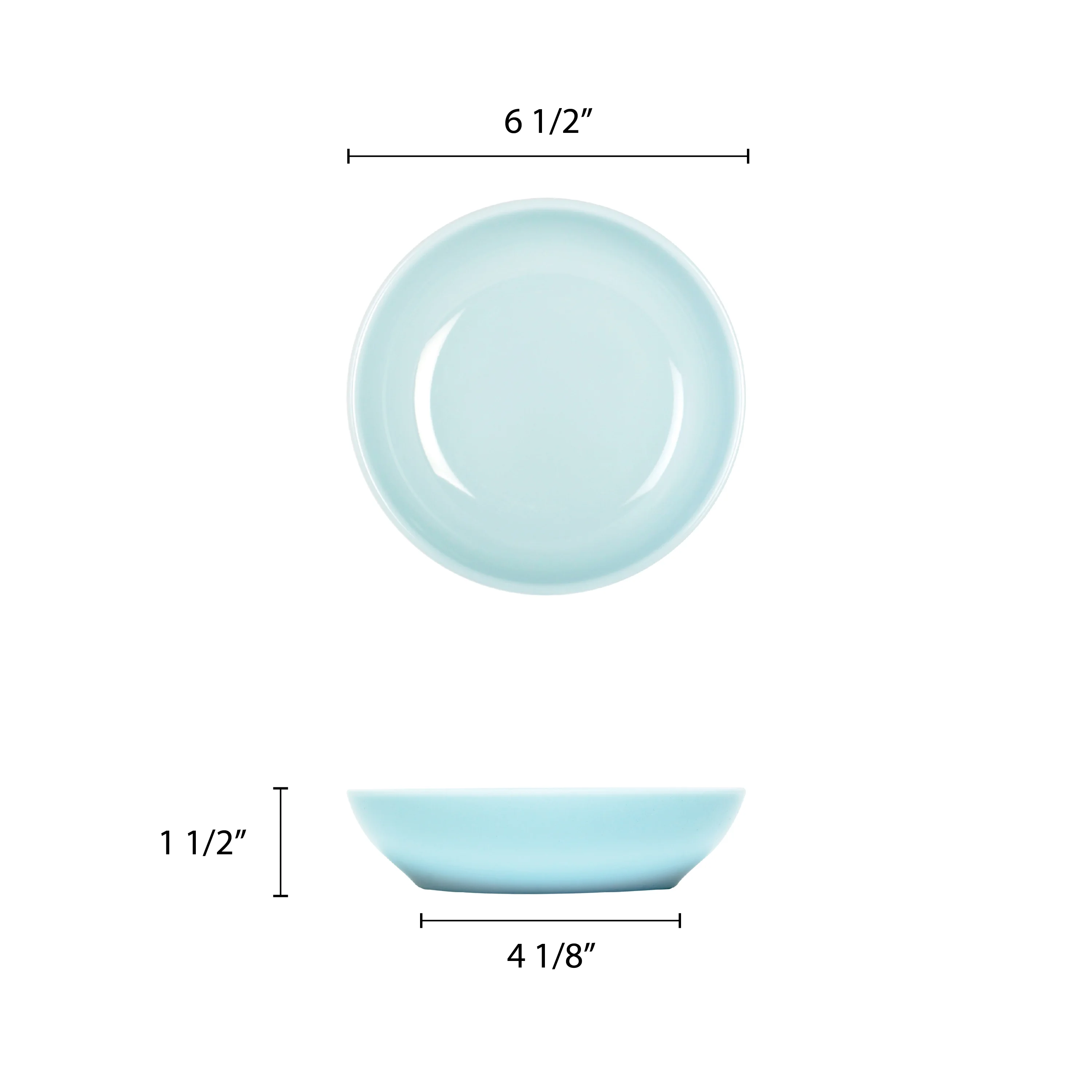 Excellante Blue Jade Melamine Dinnerware Collection 15 Oz, 6 1//2