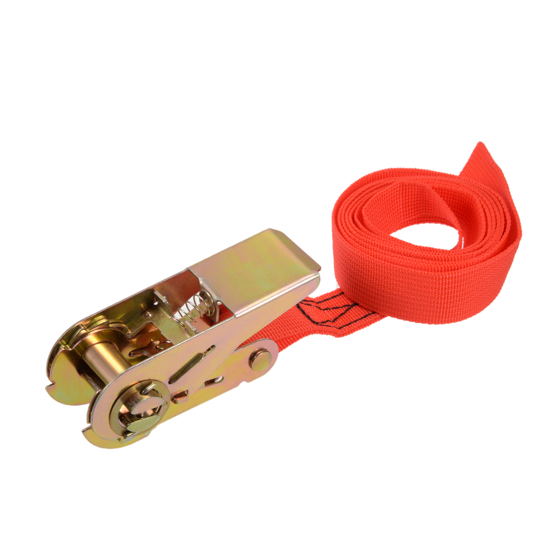 Uxcell 1.5M x 25mm up to 250Kg Ratchet Tie Down Strap, Red