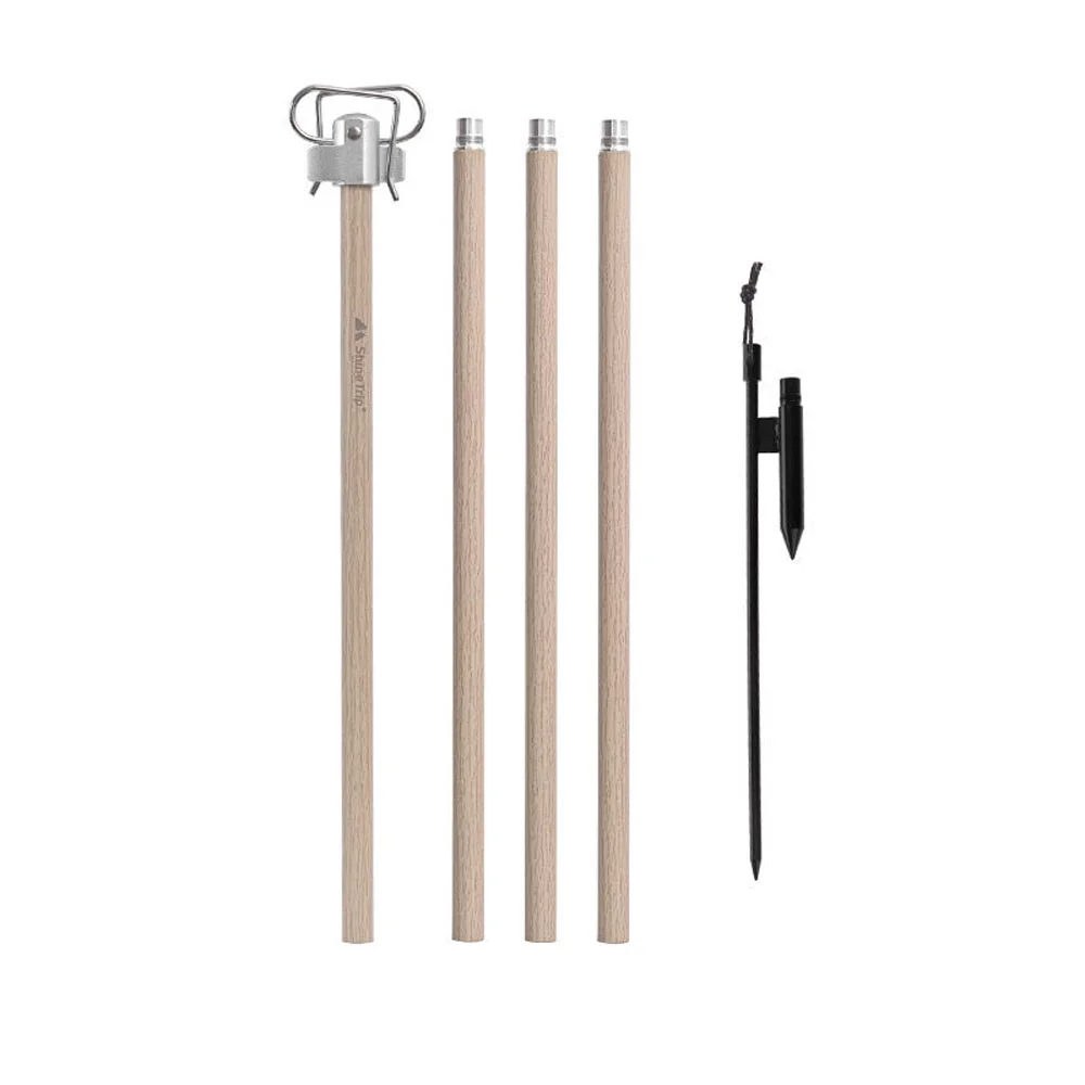 Shinetrip Camping Lantern Stand Portable Folding Lamp Hanging Pole Aluminum Alloy Holder for Outdoor Camping Picnic Fishing BBQ